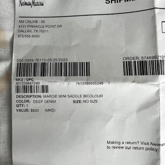 Brand New With Tags Chloe Marcie Cross Body Saddle Blue Suede Bag - Picture 9 of 13